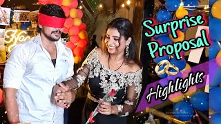 💞Surprise Proposal To My Fiance❣️ On His Birthday Highlights🎥  Kanmani tamil beauty tips [upl. by Treve406]