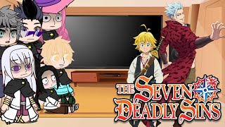 black Clover react to seven deadly sins3Gacha LifeMeliodasBan [upl. by Enived]