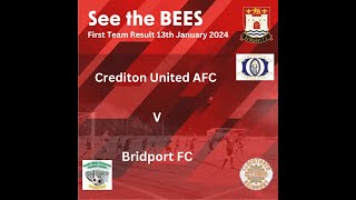 Crediton v Bridport 13th January 2024 [upl. by Bellis20]