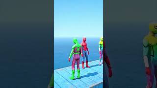 GTA 5 Epic Spiderman Ragdolls  Jumps  Fails ep125 shorts [upl. by Fitton416]