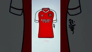 Arsenal shirt Coloring arsenal football championsleague premierleague futebol futbol asmr [upl. by Lunsford650]