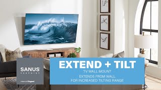 Features of the SANUS Vuepoint Extendable Tilt TV Wall Mount for 32quot to 90quot TVs [upl. by Durkee587]