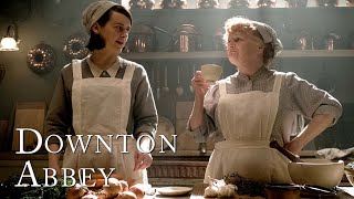 Inside Downton Abbeys Kitchen  Behind the Scenes  Downton Abbey [upl. by Aohsoj325]