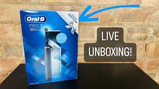 Oral B Pro 3 Electric Toothbrush  Unboxing 😊 [upl. by Ideih]