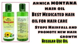 SBL Arnica Montana Hair Oil ll Best Medicated Hair Oil For Hair care review in Hindi [upl. by Lanctot260]