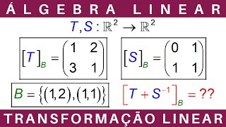 ÁLGEBRA LINEAR ⚛️ TRANSFORMAÇÃO LINEAR R2 para R2 exercícios [upl. by Hanley]