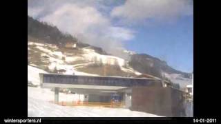 Skischaukel Dorfgastein Großarltal Hochbrandbahn webcam time lapse 20102011 [upl. by Ahsikam611]