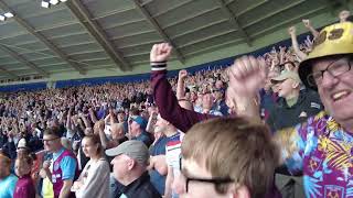 West Ham Fans after Leicester score goal ⚽😁  Best Ever [upl. by Oilenroc403]