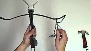 Stringing a 50 or 80 lb pistol style crossbow made easy [upl. by Zoeller]