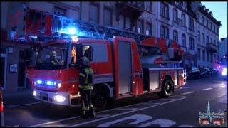 Brandverdacht in der Rathausstraße sorgt für Feuerwehreinsatz in WiesbadenBiebrich  29082013 [upl. by Mahoney]