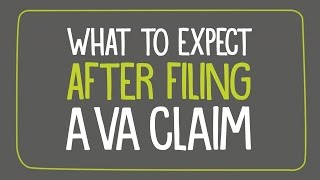 What to expect after filing a VA claim [upl. by Mignon]