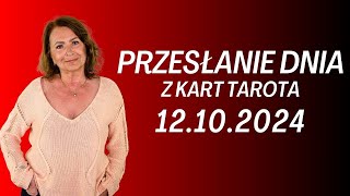 PRZESŁANIE DNIA z kart Tarota 12102024  Joanna Stawińska przesłaniednia kartadnia [upl. by Epilef694]