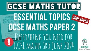 Practice Topics You NEED for The GCSE Maths Exam Paper 2 Monday 3rd June 2024  Foundation [upl. by Dardani]