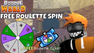 HOW TO SPIN THE ROULETTE FOR FREE  Doodle World [upl. by Llenart449]