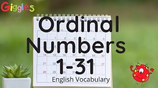 Ordinal Numbers in English 131 [upl. by Prue390]