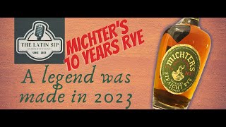 Michters 10 Years Straight Rye Bourbon Tasting the Legend of 2023 [upl. by Asikal]