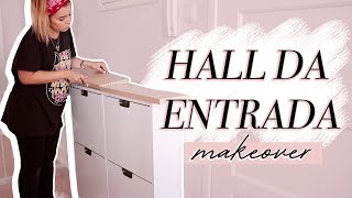 MAKEOVER HALL DA ENTRADA  DIY SAPATEIRA IKEA  Inês Rochinha [upl. by Jahdai312]