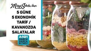 5 Güne 5 Ekonomik Tarif  Kavanozda Salatalar  A101 [upl. by Reywas948]