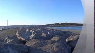 Gabarus seawall in Cape Breton Nova Scotia Canada [upl. by Nolahp152]