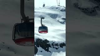 Epic Skiing Adventure amp Scenic Cable Car Ride in the Swiss Alpsshortsviral mountainexplorer [upl. by Atiner]