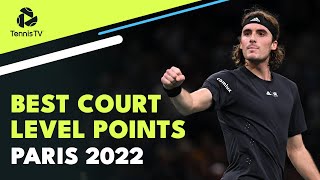 Best CourtLevel Tennis Points 😍  Paris 2022 [upl. by Leesen]