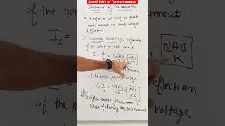 Sensitivity of galvanometer class 12  Moving Coil Galvanometer Part 2 [upl. by Tram]