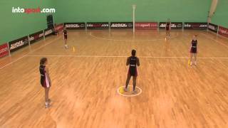 Netball Drills Attacking Movement and Passing [upl. by Atsylac]