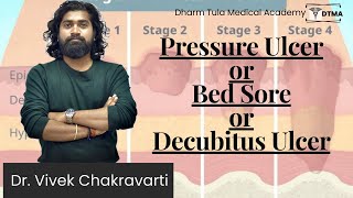 Pressure Ulcer  Bed Sore  Decubitus Ulcer  Stages of Pressure Ulcer  Dr Vivek ulcers medical [upl. by Redan815]