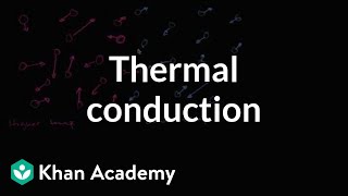 Thermal conduction  Thermodynamics  Physics  Khan Academy [upl. by Iona]