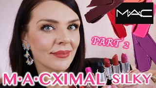 New MACXIMAL Lipstick Collection  Review amp Swatches  Part 2 [upl. by Alesram]