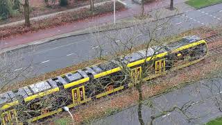 Testrit met 41 meter CAF tram in Utrecht [upl. by Eilah]