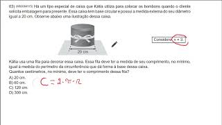 Questão 03 do CADERNO MO803  CAEd  8ª série [upl. by Reynolds]