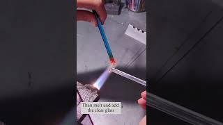 Glass icicle  lampworking tutorial [upl. by Trebreh658]