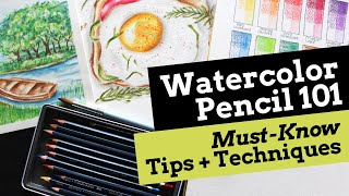 Watercolor Pencils for Beginners Must Know Tips and Techniques [upl. by Yramesor]