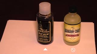 Dec 3 2014 Part 2  TOBS Bay Rum amp Barberry Coast Bay Rum [upl. by Ahsiken]