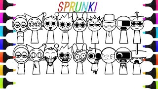 Incredibox Sprunki New Coloring PagesHow To Color SprunkiNcs Music [upl. by Wiltshire]