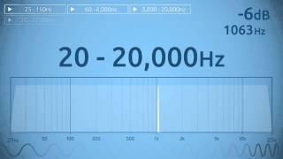 20  20000 Hz Audio Sweep  Range of Human Hearing [upl. by Nye]