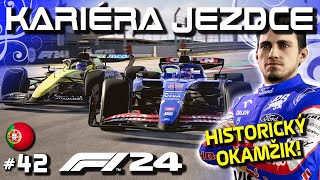 VC Portugalska je Zpátky Historický Okamžik na Náročné Trati 42  F1 24 Kariéra CZ Lets Play [upl. by Ahsitul759]