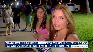 Miami PD Arrest Hundreds for Violating Spring Break Curfew [upl. by Aronaele]