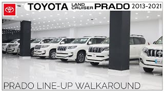 Toyota Land Cruiser Prado TXL Lineup Walkaround 2013 to 2021  All White [upl. by Nuriel]