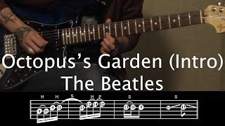 How to Play Octopuss Garden Intro by The Beatles with TAB Jen Trani [upl. by Cerys594]