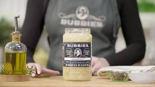 Bubbies Naturally Fermented Sauerkraut  Product Spotlight  Bubbiescom [upl. by Eirallam851]