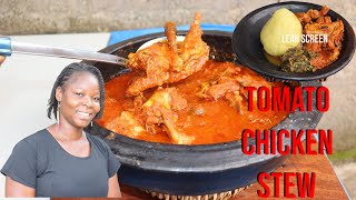 HOW TO MAKE TOMATO CHICKEN STEW  TOMATO PASTE RECIPE  CHICKEN STEW RECIPE [upl. by Eanahc663]