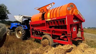 Threshing Machine Performance🌾🌾  42 HP Tractor  Tractor video [upl. by Smukler477]