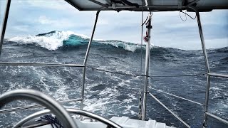 Biggest Waves Weve Ever Seen — DAY 10  North Atlantic Crossing — Sailing Uma Step 19210 [upl. by Sackman9]