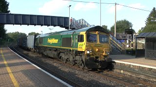 Speeding Freight at Heyford Station [upl. by Acinej873]