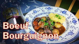 Boeuf Bourguignon  klassisk burgundisk köttgryta [upl. by Arramahs]