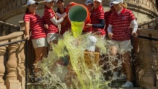 WGolf Emily Milberger Gets Gatorade Shower [upl. by Daphie606]