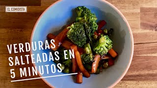 Verduras salteadas en cinco minutos EL COMIDISTA [upl. by Dachia]