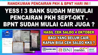 SERENTAK CAIR DI 3 BANK ❗ UPDATE PENCAIRAN PKH BPNT SEPTOKT DI SEMUA KKS BANK BRI MANDIRI BNI BSI [upl. by Ahseinar]